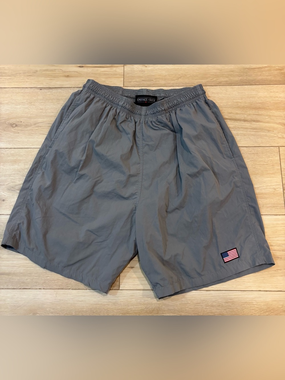 GORUCK Mens Swim Trunks Gray Built in USA Built Tough Size XXL Tough Dry